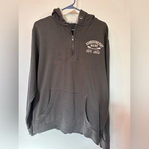 Hooded 1/4 Zip Sweatshirt - Kennebunkport Maine - Size XL